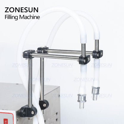 ZONESUN ZS-GFK17B High Flow Rate 2 Nozzles Diaphragm Pump Liquid Filling Machine