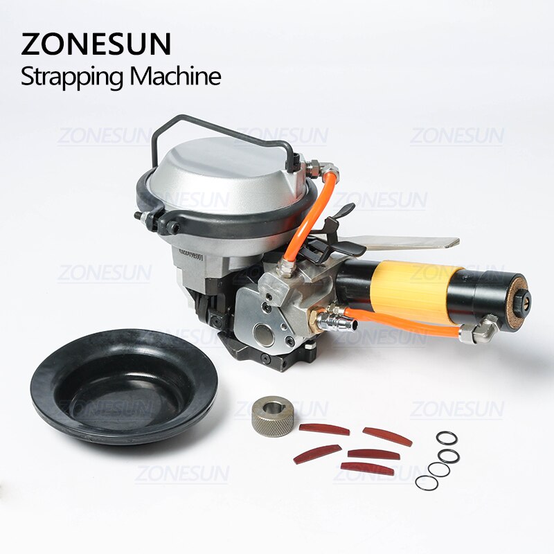 ZONESUN 16-19mm Pneumatic Steel Strap Strapping Machine