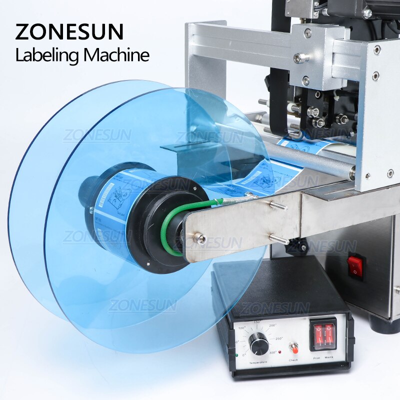 ZONESUN ZS-MT50D Semi Automatic Round Bottle Labeling Machine With Date Coder