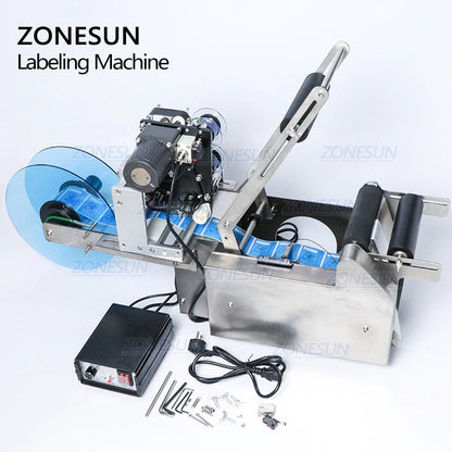 ZONESUN ZS-MT50D Semi Automatic Round Bottle Labeling Machine With Date Coder