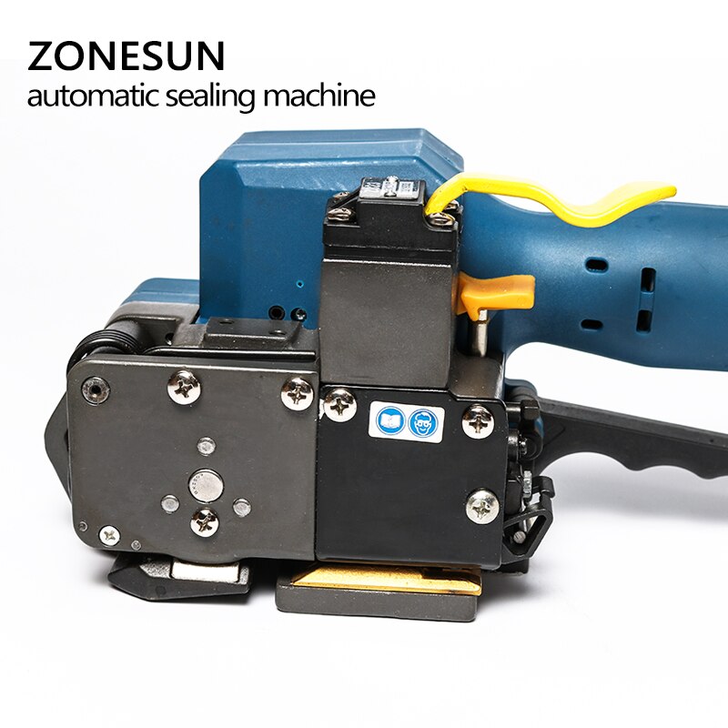 ZONESUN P323 Reggiatrice elettrica portatile in PET alimentata a batteria da 12-19 mm