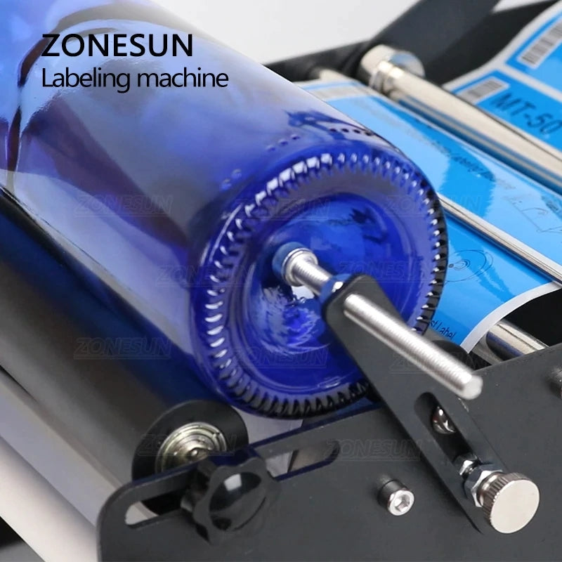 ZONESUN ZS-50W Manual Round Bottle Labeling Machine