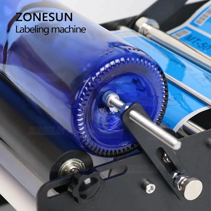 ZONESUN ZS-50W Manual Round Bottle Labeling Machine