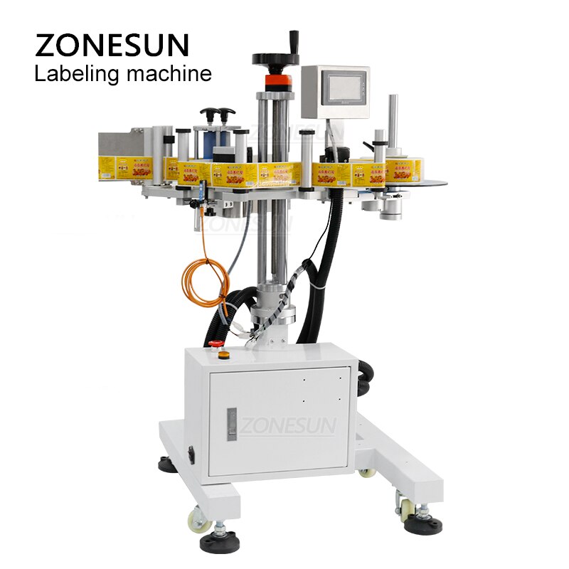 ZONESUN ZS-TB852 Round Surface Square Side Labeling Machine