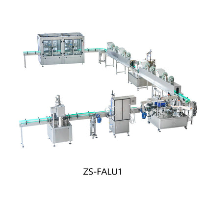 ZONESUN ZS-FALU Custom Bottle Rinsing Drying Filling Capping Labeling Production Line