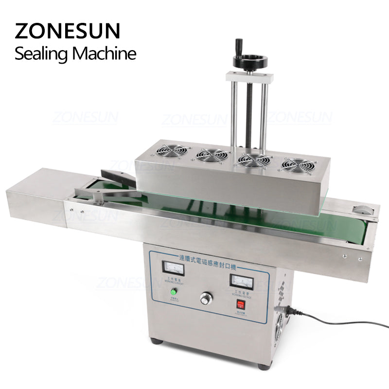 ZONESUN ZS-FK2100 20-85mm Vertical Electromagnetic Induction Aluminum Foil Sealing Machine