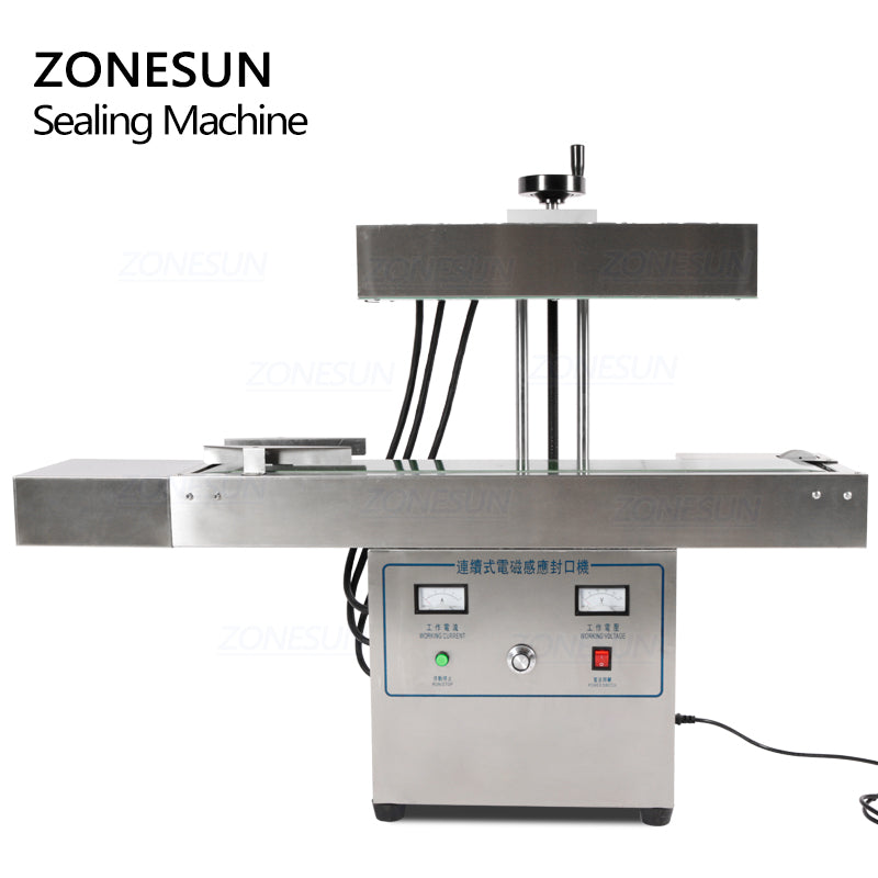 ZONESUN ZS-FK2100 20-85mm Vertical Electromagnetic Induction Aluminum Foil Sealing Machine