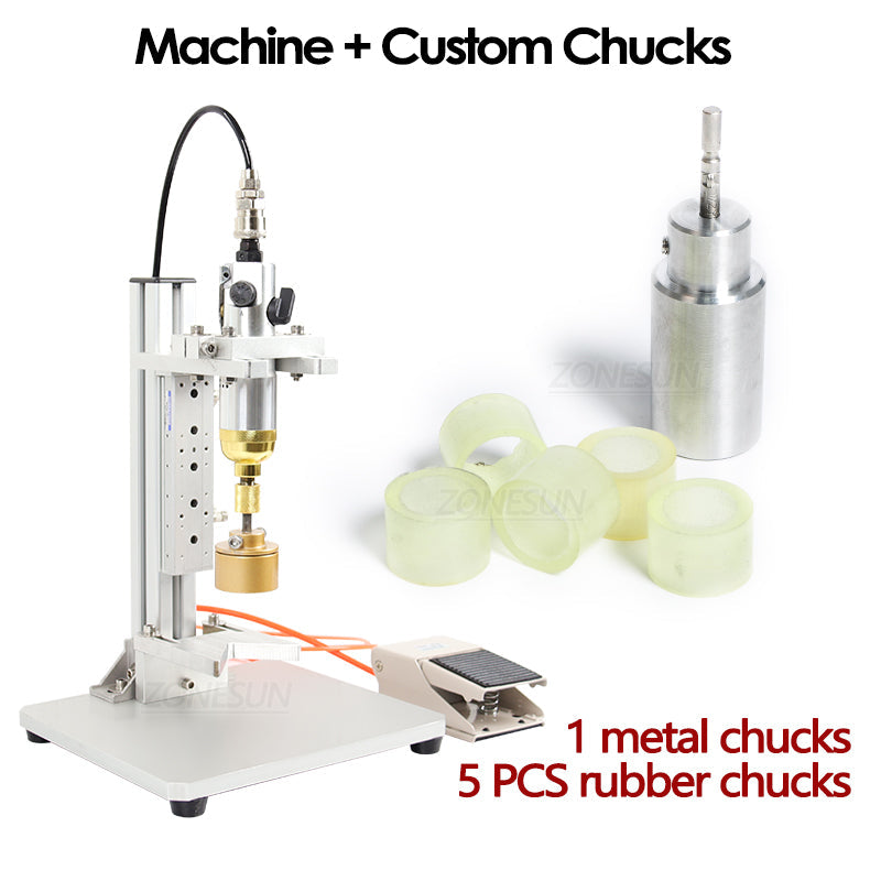 ZONESUN ZS-XGPZ1 Tabletop Pneumatic Capping Machine