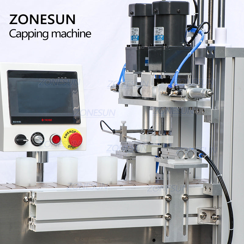 ZONESUN 18-70mm Custom Pneumatic Full Automatic Electric Capping Machine