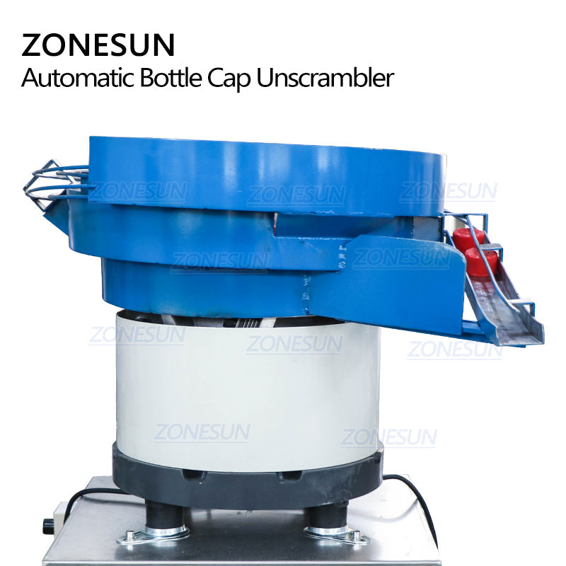 ZONESUN Automatic Bottle Cap Unscrambler For Production Line