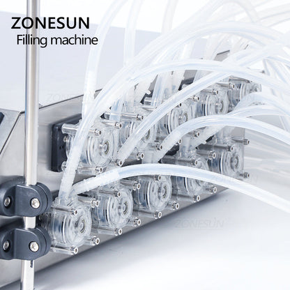 ZONESUN ZS-YTPP10 Electric 10 Nozzles Peristaltic Pump Liquid Filling Machine