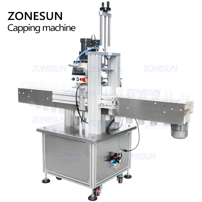 ZONESUN 18-70mm Custom Pneumatic Full Automatic Electric Capping Machine