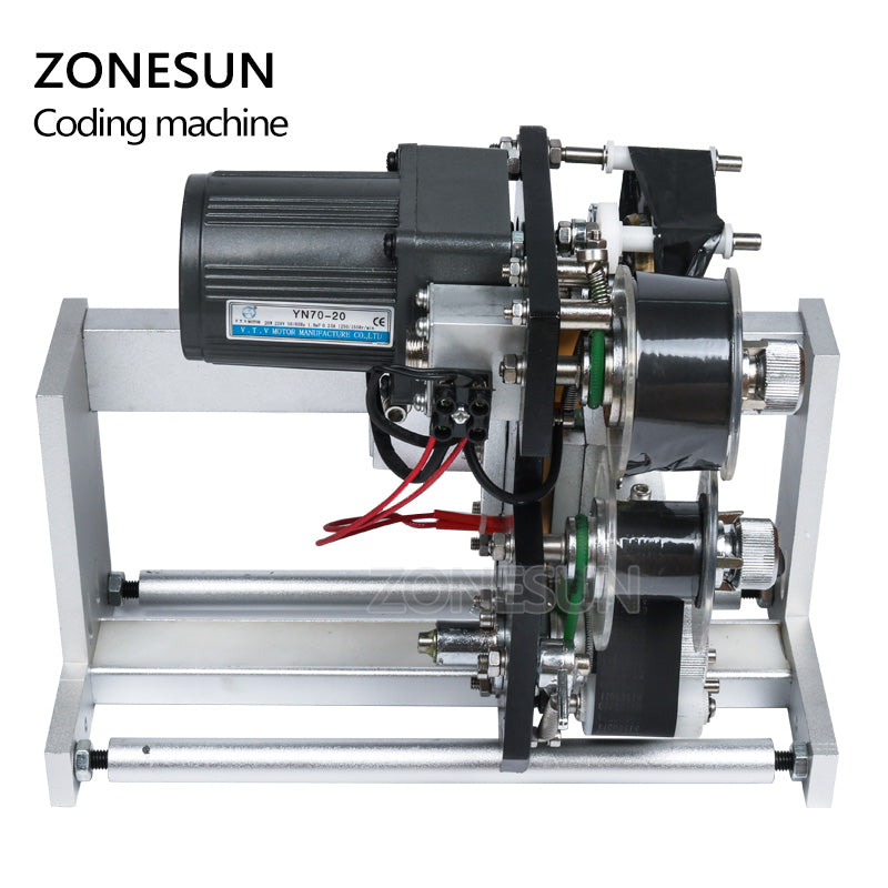 ZONESUN Expiry Date Ribbon Coding Label Printer Hot Ribbon Coder For LT-50 Labeling Machine