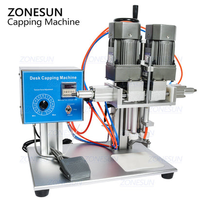 ZONESUN ZS-XG6100 Desktop Pneumatic Semi-automatic Capping Machine