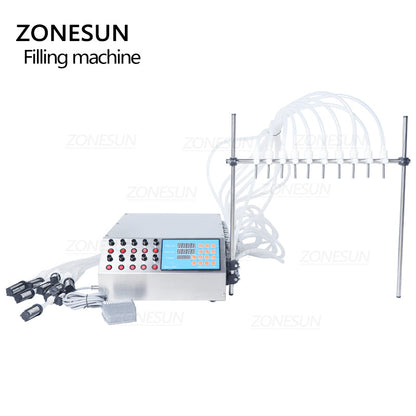 ZONESUN ZS-YTPP10 Electric 10 Nozzles Peristaltic Pump Liquid Filling Machine